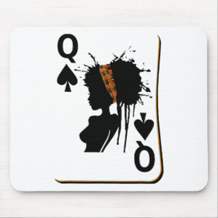 Königin Melanin Schwarze Frauen Afrikanische Karte Mousepad