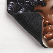 Königin Melanin, schwarzem Mädchen, Königin Mousepad (Ecke)