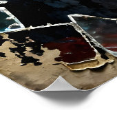 Königin mit gebrochener Rotglaskrone Poster (Ecke)