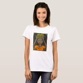 Königin mit Krone Afro #queen T-Shirt (Vorne ganz)