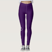 Königin Mit Krone Leggings (Vorderseite)