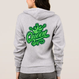 Königin mit Krone, Typografie-Design Hoodie