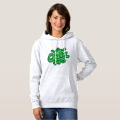 Königin mit Krone, Typografie-Design Hoodie (Vorne ganz)