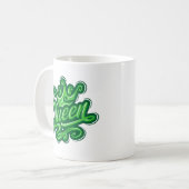 Königin mit Krone, Typografie-Design Kaffeetasse (Vorderseite Links)