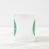 Königin mit Krone, Typografie-Design Mattglastasse (Mittel)