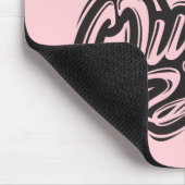 Königin mit Krone, Typografie-Design Mousepad (Ecke)