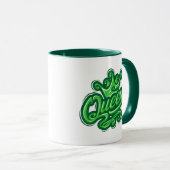 Königin mit Krone, Typografie-Design Tasse (VorderseiteRechts)