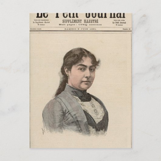 Königin Natalija von Serbien Postkarte (Vorderseite)