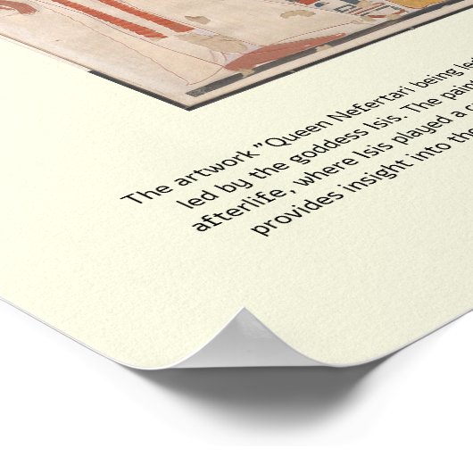 Königin Nefertari wird von Isis geführt Poster (Ecke)