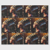Königin Nefertiti Geschenkpapier (Flach)