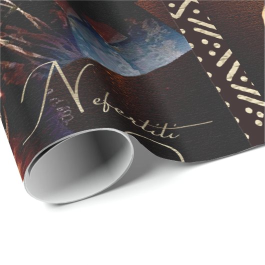 Königin Nefertiti Geschenkpapier (Rolleneckpunkt)