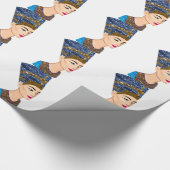 Königin nefertiti geschenkpapier (Ecke)
