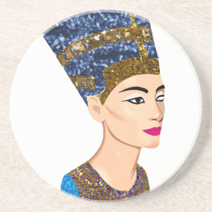 Königin nefertiti getränkeuntersetzer