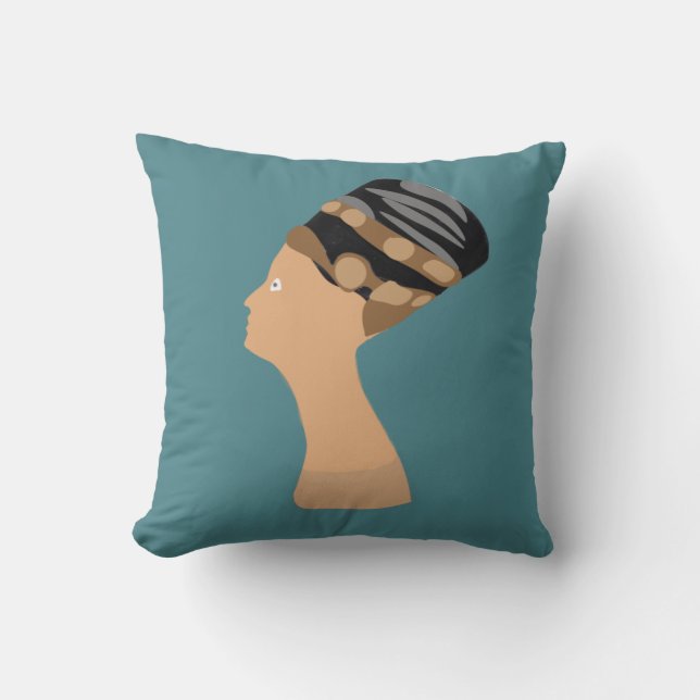Königin Nefertiti Kissen (Vorderseite)