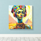 KÖNIGIN NEFERTITI LEINWANDDRUCK (Insitu (Holzboden))