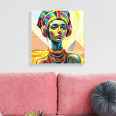 KÖNIGIN NEFERTITI LEINWANDDRUCK (Insitu (Wohnzimmer))