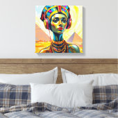 KÖNIGIN NEFERTITI LEINWANDDRUCK (Insitu (Schlafzimmer))