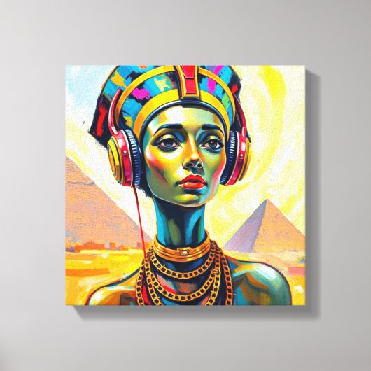 KÖNIGIN NEFERTITI LEINWANDDRUCK (Vorderseite)