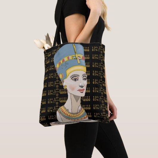 Königin Nefertiti mit Cartouche Tasche (Von Nahem)