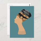 Königin Nefertiti Postkarte (Vorne/Hinten)