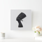 Königin Nefertiti Quadratische Wanduhr (Zuhause)