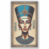 Königin Nefertiti - Zeitlose ägyptische Schönheit Aufkleber (Vorderseite)