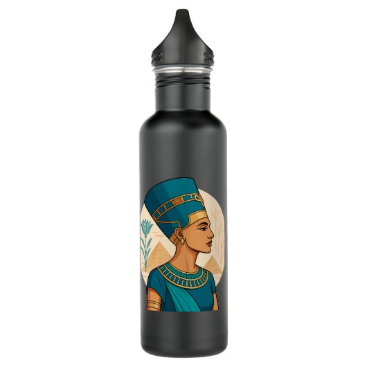 Königin Nefertiti - Zeitlose Schönheit der antiken Edelstahlflasche (Links)