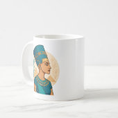 Königin Nefertiti - Zeitlose Schönheit der antiken Kaffeetasse (Vorderseite Links)