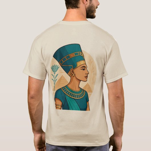 Königin Nefertiti - Zeitlose Schönheit der antiken T-Shirt (Rückseite)