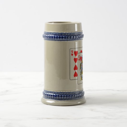 Königin-Neun Bierglas (Mittel)