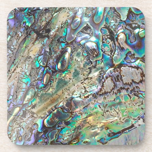 Königin paua Muschel Getränkeuntersetzer (Vorderseite)