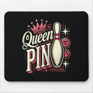 Königin Pin-Shirt-Bowler-Bowlingliga für Bowling Mousepad