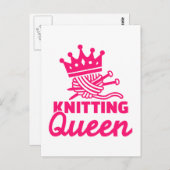 Königin Postkarte (Vorne/Hinten)