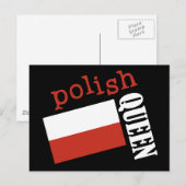 Königin Postkarte (Vorne/Hinten)