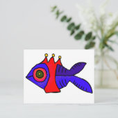 Königin Postkarte (Stehend Vorderseite)