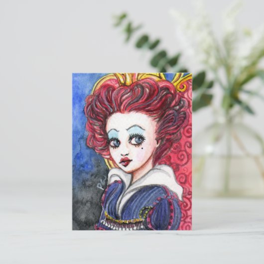 Königin Postkarte (Stehend Vorderseite)