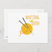 Königin Postkarte (Vorne/Hinten)