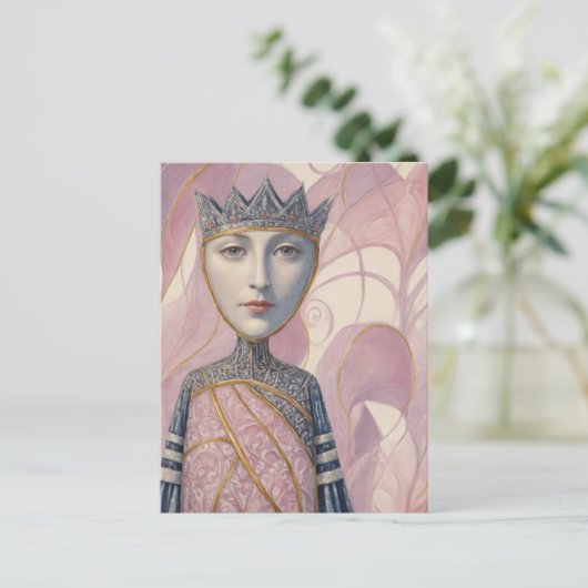 Königin Postkarte (Stehend Vorderseite)