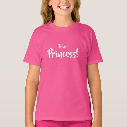 Königin, Prinzessin, ihre Prinzessin passt zur Fam T-Shirt (Vorderseite)