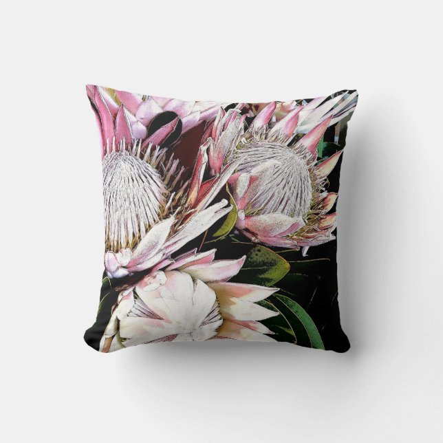 Königin Protea Kissen (Vorderseite)
