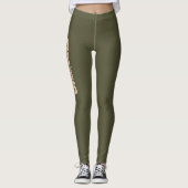 Königin | Rose im militärischen Bereich Leggings (Vorderseite)