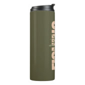 Königin | Rose im militärischen Bereich Thermosbecher (Nach links gedreht)