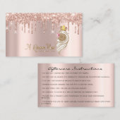 Königin Rose Visitenkarte (Vorne/Hinten)