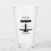 Königin Schach sollte sich bewusst sein, dass sie  Glas (Vorderseite)