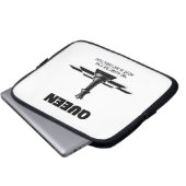 Königin Schach sollte sich bewusst sein, dass sie Laptopschutzhülle (Vorne Knopf)