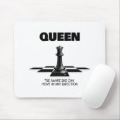 Königin Schach sollte sich bewusst sein, dass sie Mousepad (Mit Mouse)