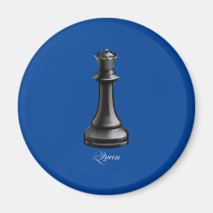 Königin Schachfigur Halloween-Kostüm Schachliebhab Magnet