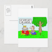 Königin Scheidung Ehefrau Postkarte (Vorne/Hinten)