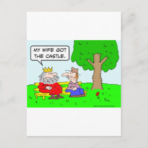 Königin Scheidung Ehefrau Postkarte