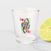 KÖNIGIN SCHNAPSGLAS (Vorderseite)